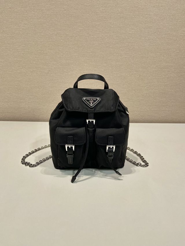 Prada original nylon mini backpack 1BH029 black