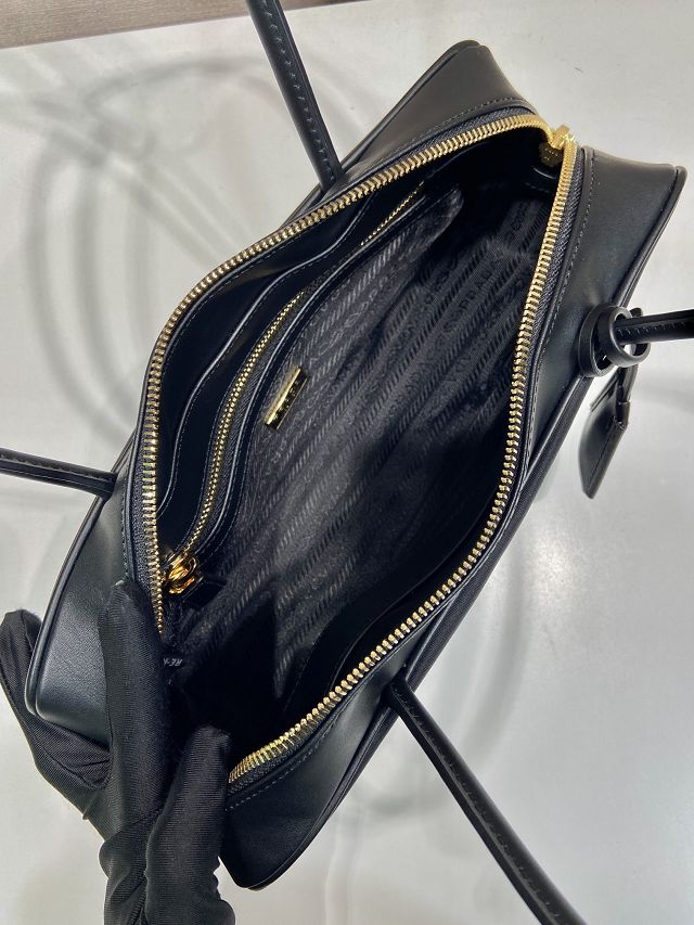 Prada original nylon small top handle bag 1BB133 black