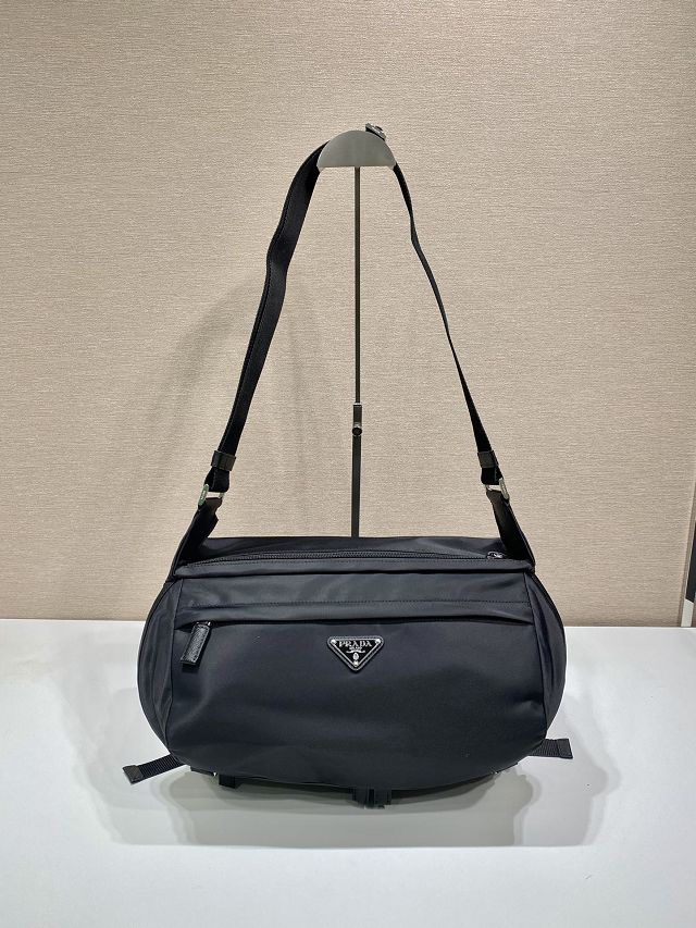 Prada original nylon medium shoulder bag 2VH991A black