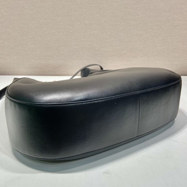 Prada original calfskin large cleo bag 1BC181 black