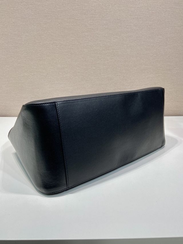 Prada original calfskin medium tote bag 1BG510 black