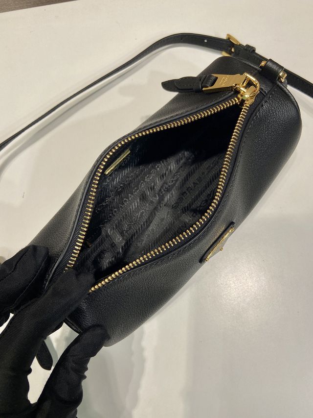 Prada original calfskin pouch 1BC239 black