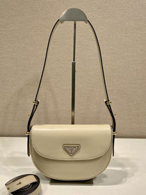 Prada original calfskin shoulder bag with flap 1BD365 beige
