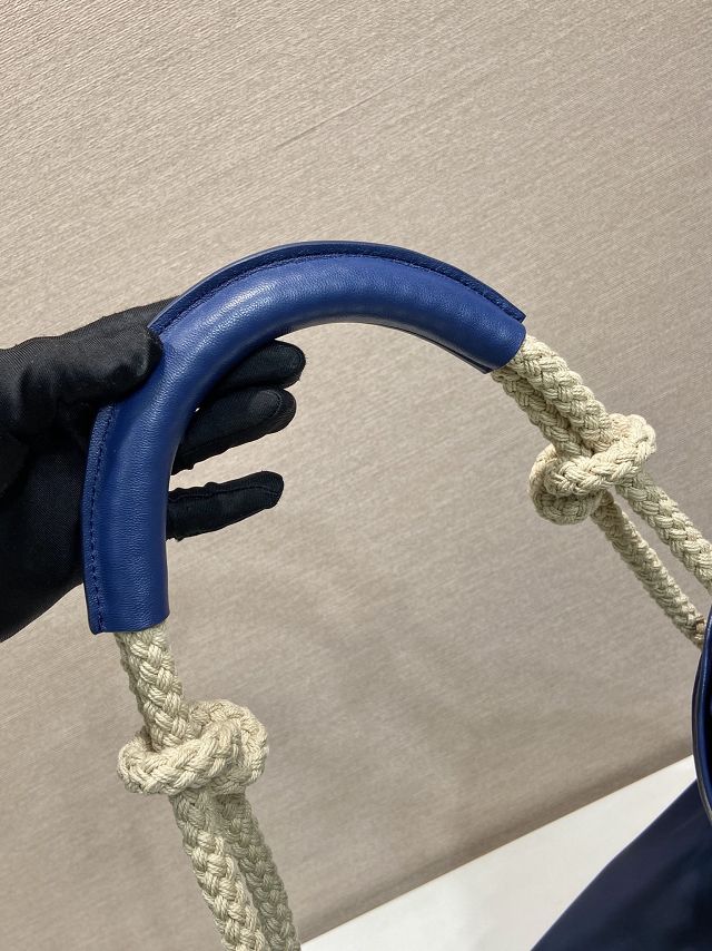 Prada original nylon mariner large shoulder bag 1BC244 blue