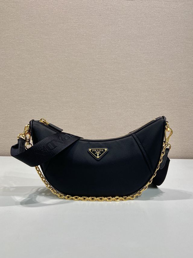 Prada original nylon medium moon bag 1BH222