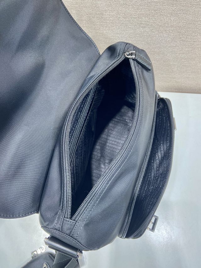 Prada original nylon shoulder bag 1BD953 black