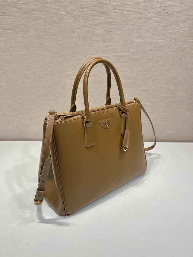 Prada original saffiano calfskin galleria large bag 1BA274 brown