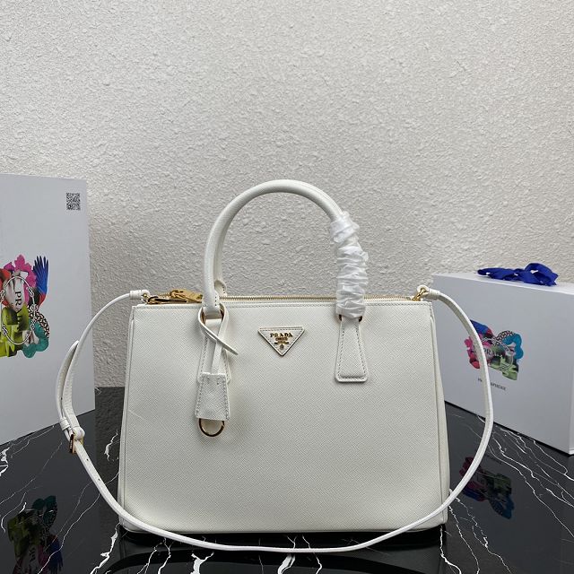 Prada original saffiano calfskin galleria large bag 1BA274 white
