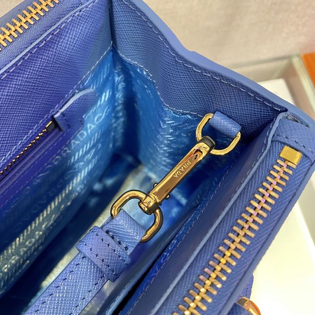 Prada original saffiano calfskin galleria medium bag 1BA863 blue