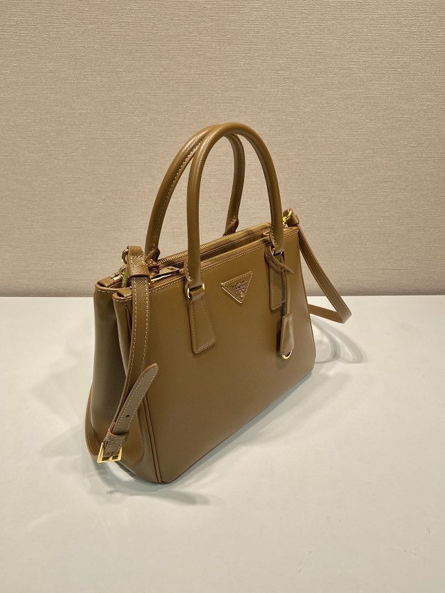 Prada original saffiano calfskin galleria medium bag 1BA863 brown
