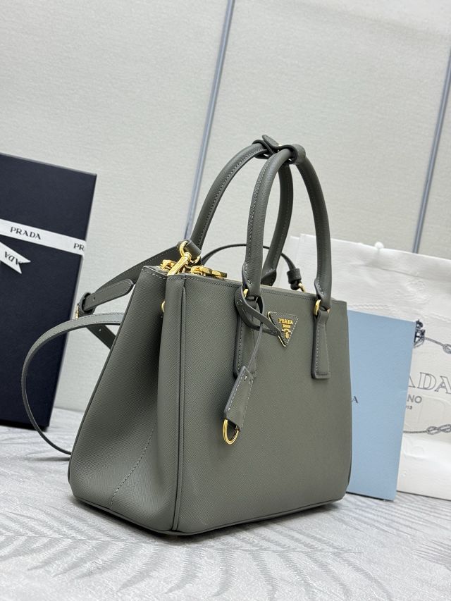 Prada original saffiano calfskin galleria medium bag 1BA863 grey