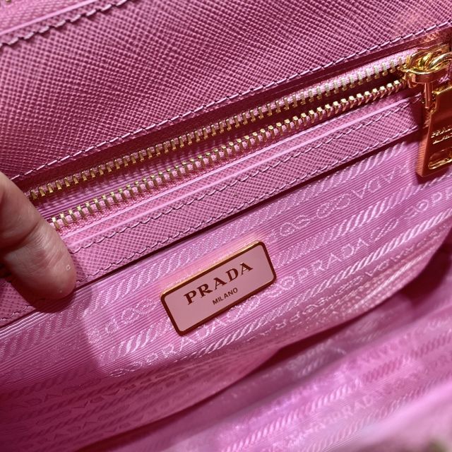 Prada original saffiano calfskin galleria medium bag 1BA863 pink