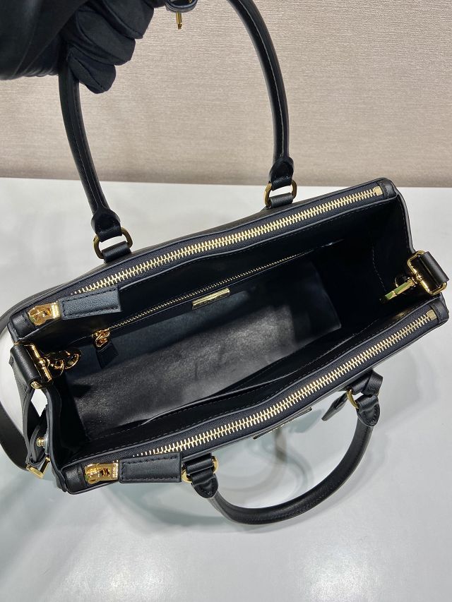 Prada original soft calfskin galleria large bag 1BA274 black