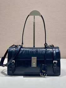 Prada original calfskin medium handbag 1BN026 blue