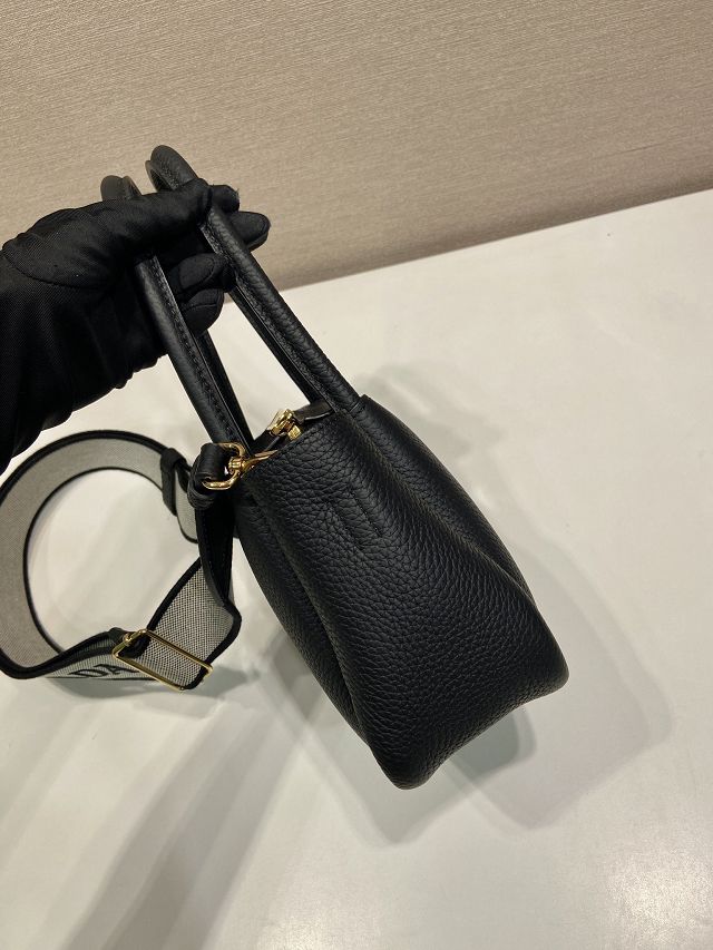 Prada original calfskin mini tote bag 1BA362 black