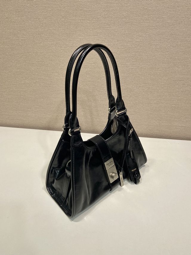 Prada original calfskin mini tote bag 1BG580 black
