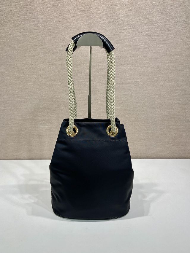 Prada original nylon mariner small bucket bag 1BE082 black