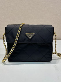 Prada original nylon medium tote bag 1BD633 black