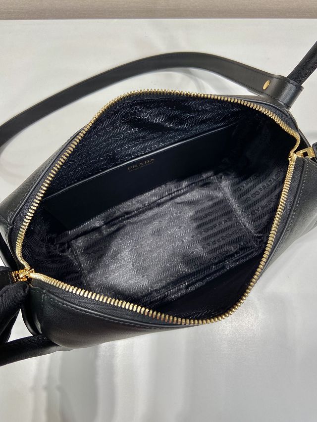 Prada original calfskin darling handbag 1BA451 black