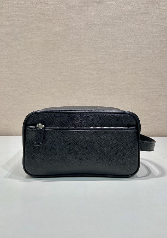 Prada original calfskin travel pouch 2NA819 black