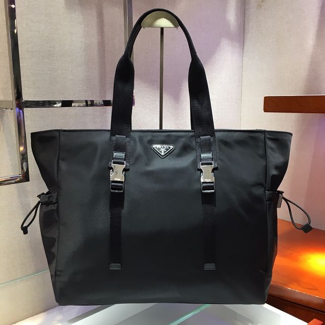 Prada original nylon large shopping bag 2VG042 black