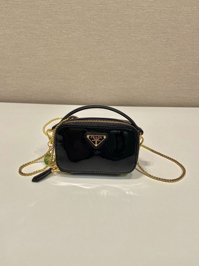 Prada original patent leather mini pouch 1NR025