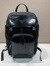 Prada original calfskin large backpack 2VZ135 black