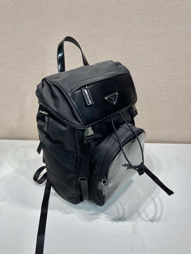 Prada original calfskin large backpack 2VZ135 black