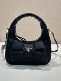 Prada original nylon mini hobo bag 1BC241 black
