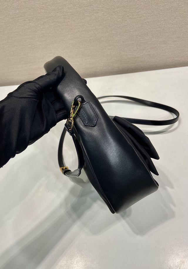 Prada original nylon mini hobo bag 1BC241 black
