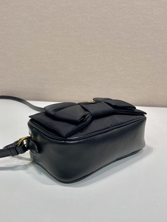 Prada original nylon mini shoulder bag 1BC242 black