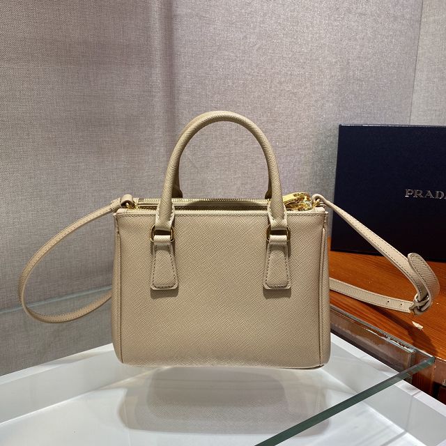 Prada original saffiano calfskin galleria mini bag 1BA906 apricot