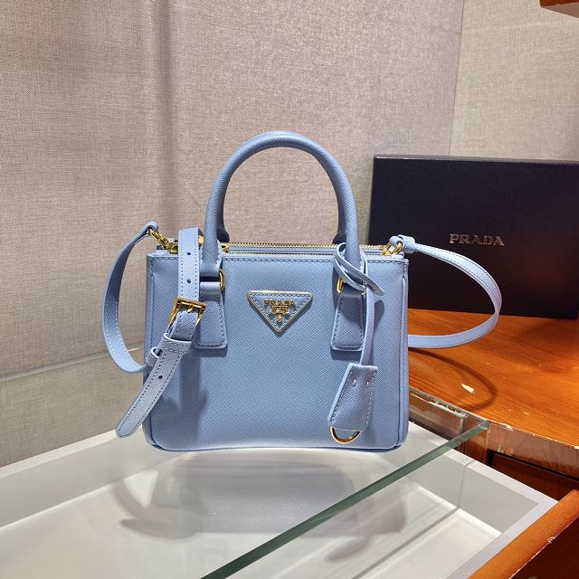 Prada original saffiano calfskin galleria mini bag 1BA906 blue
