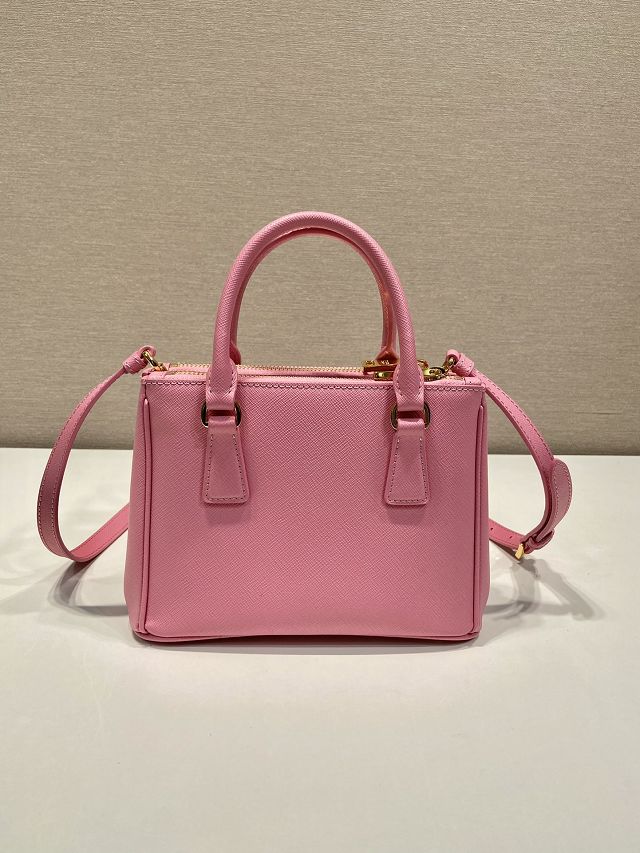 Prada original saffiano calfskin galleria mini bag 1BA906 pink