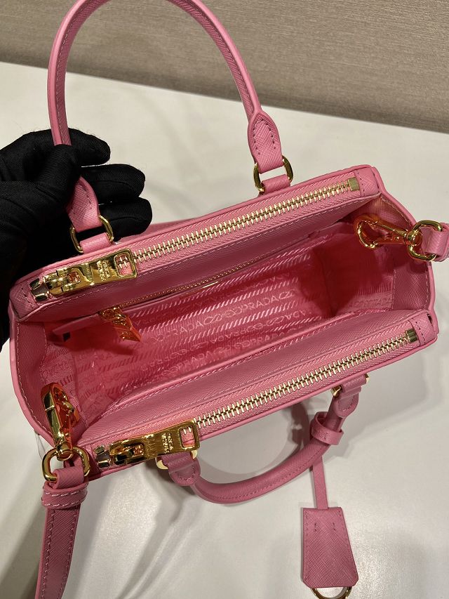 Prada original saffiano calfskin galleria mini bag 1BA906 pink