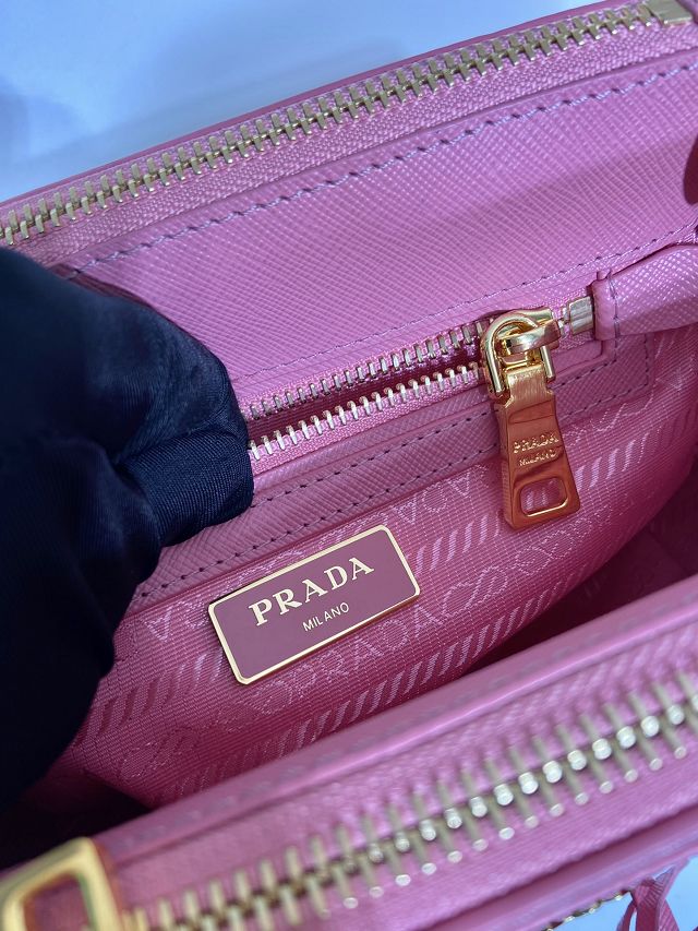 Prada original saffiano calfskin galleria mini bag 1BA906 pink