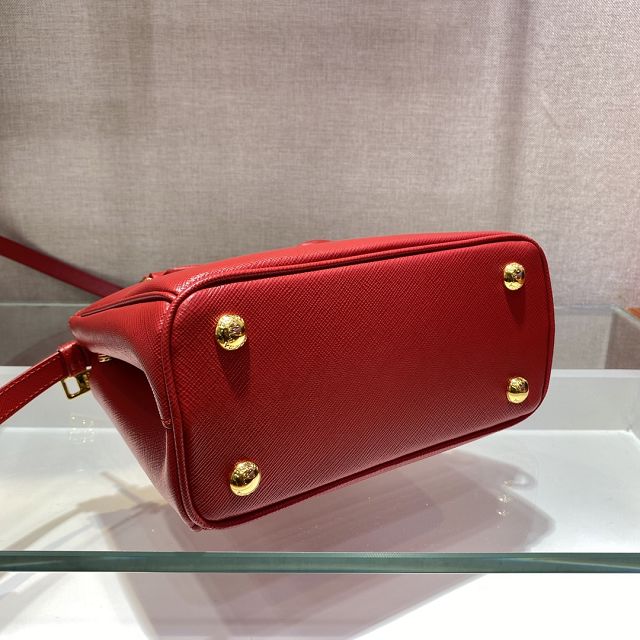 Prada original saffiano calfskin galleria mini bag 1BA906 red