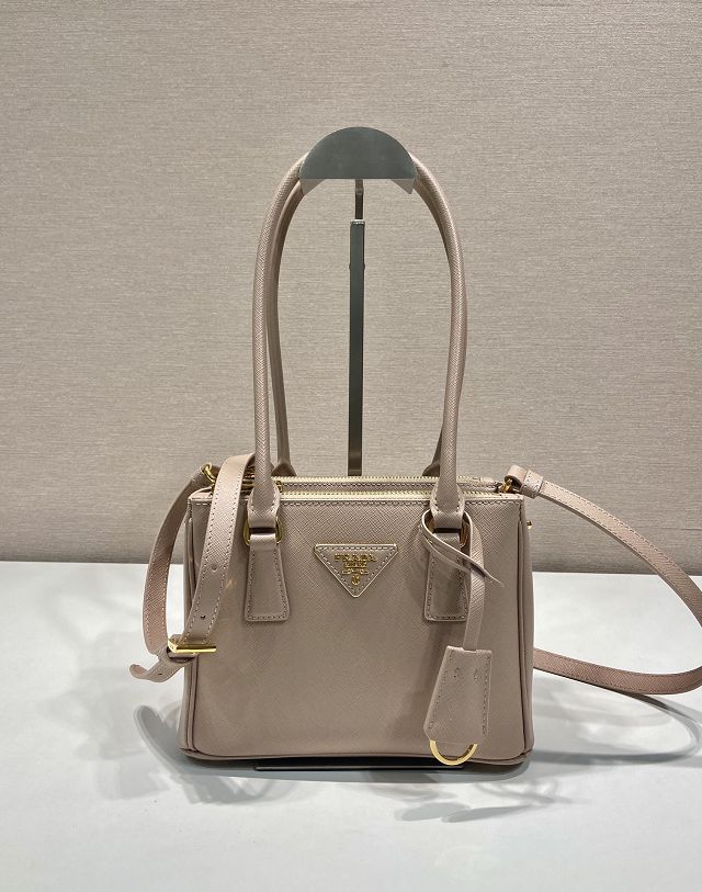 Prada original saffiano calfskin galleria mini bag 1BA906A beige