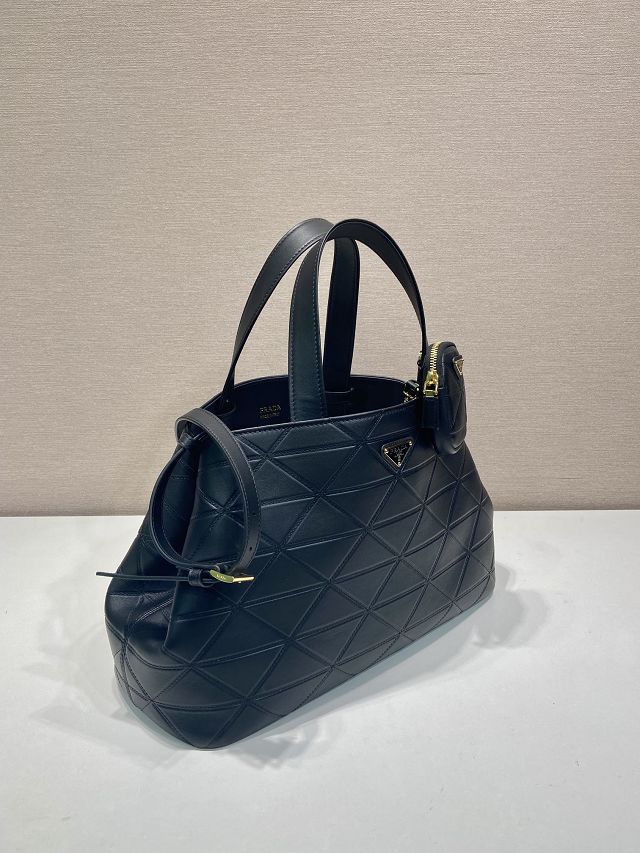 Prada original calfskin large tote bag 1BG547 black