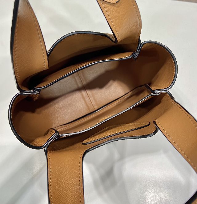Prada original calfskin mini tote bag 1BA349 caramel