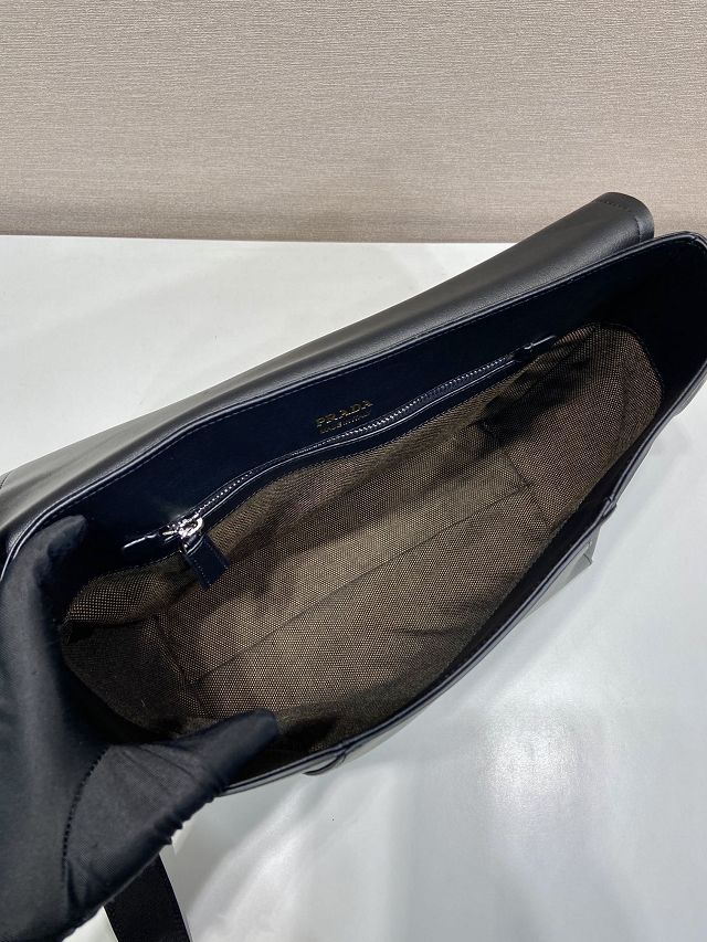 Prada original calfskin shoulder bag 2VD068 black