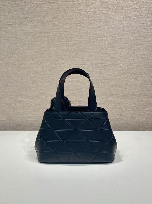 Prada original calfskin small tote bag 1BG548 black