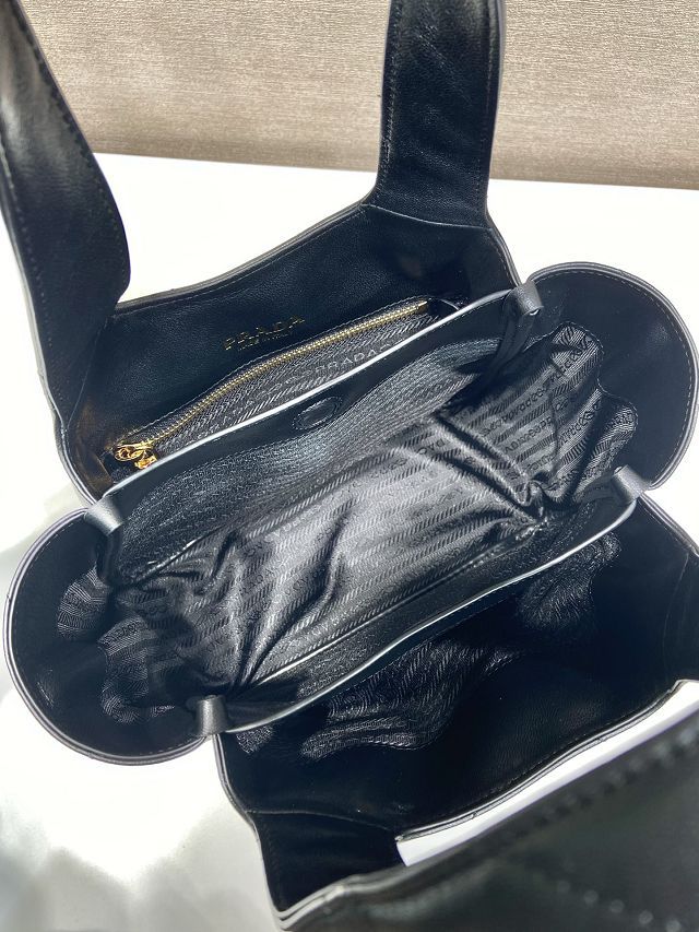 Prada original lambskin small tote bag 1BG335 black