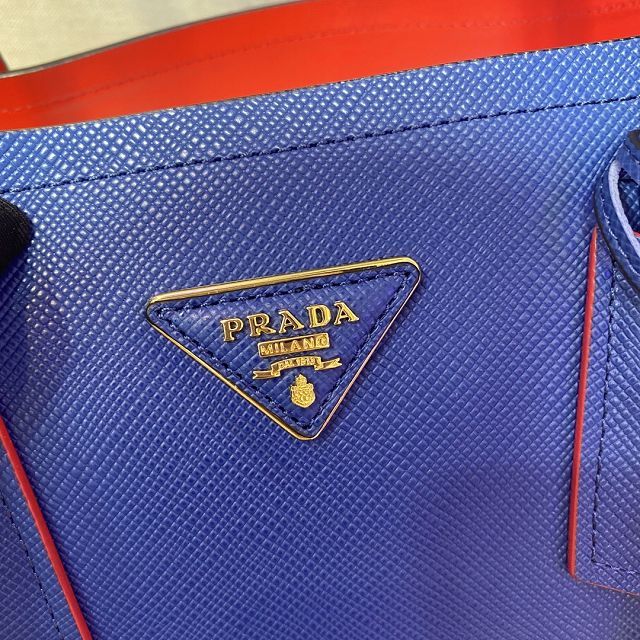 Prada original saffiano calfskin galleria large bag 1BG775 blue