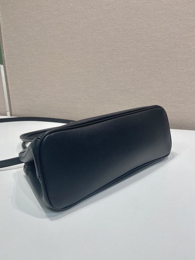 Prada original soft calfskin galleria medium bag 1BA457 black