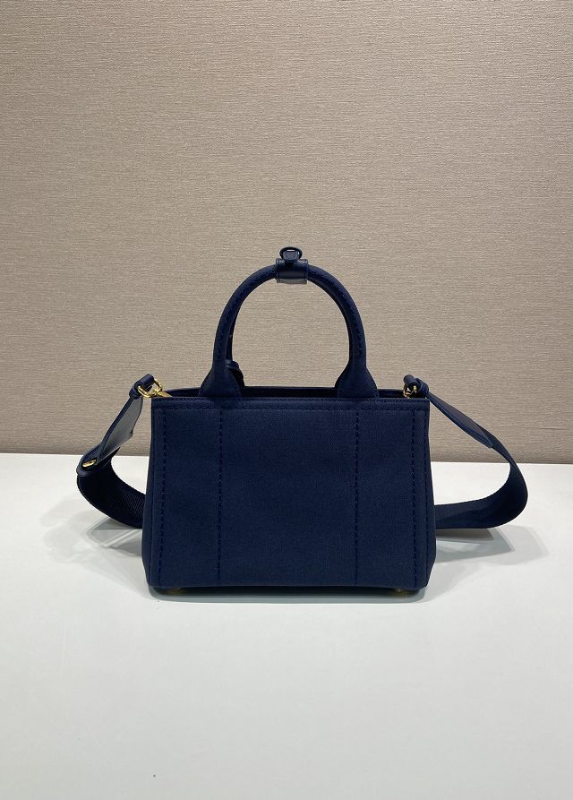 Prada original canvas jardiniere mini handbag 1BA038 blue