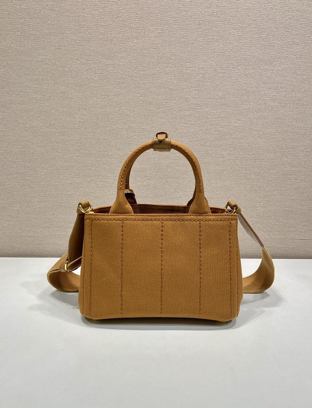 Prada original canvas jardiniere mini handbag 1BA038 tabacco