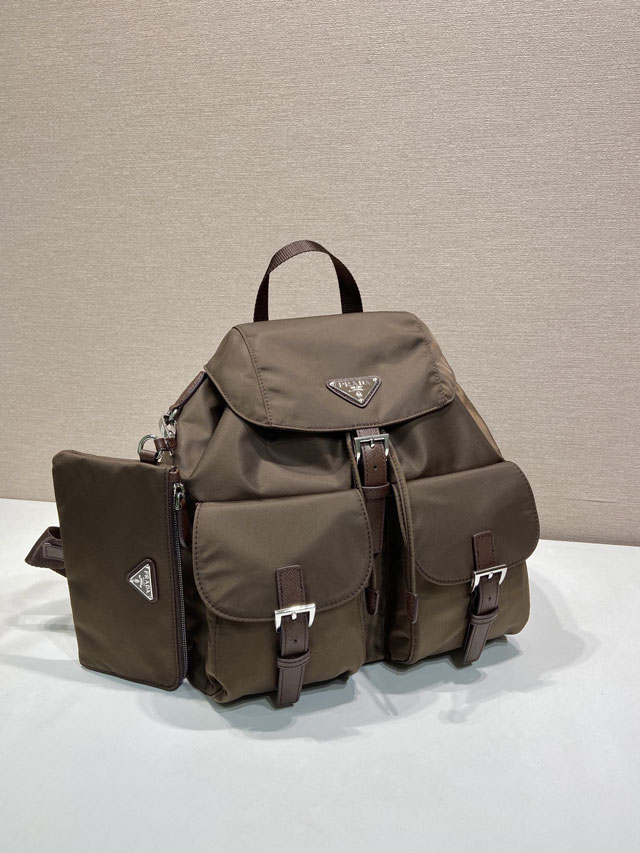 Prada original nylon medium backpack 1BZ811 sienna