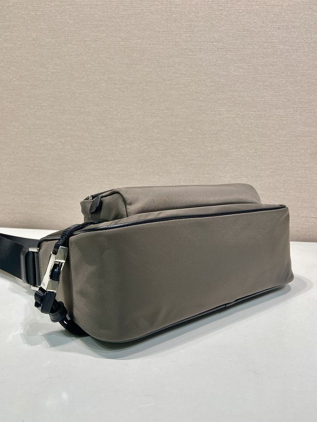 Prada original nylon medium shoulder bag 2VH192 green