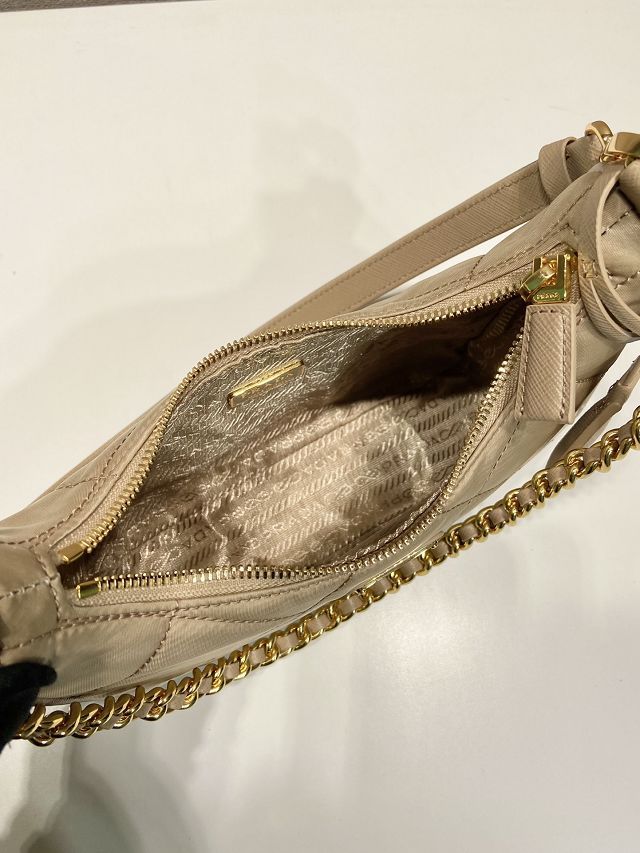 Prada original nylon re-edition mini bag 1BC204 beige